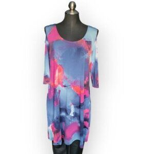 CLARA SUN WOO Cold Shoulder Dress Sz Medium